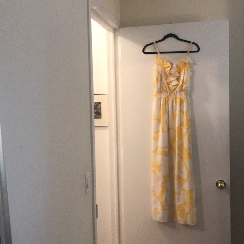 Loft floral print maxi dress